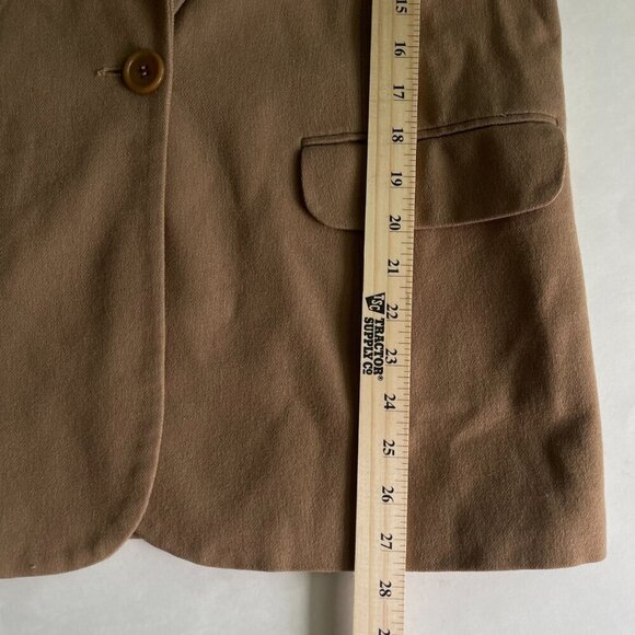 Kristen Blake Tan Merino Wool Suit Jacket Women's Size 8 - Picture 6 of 7